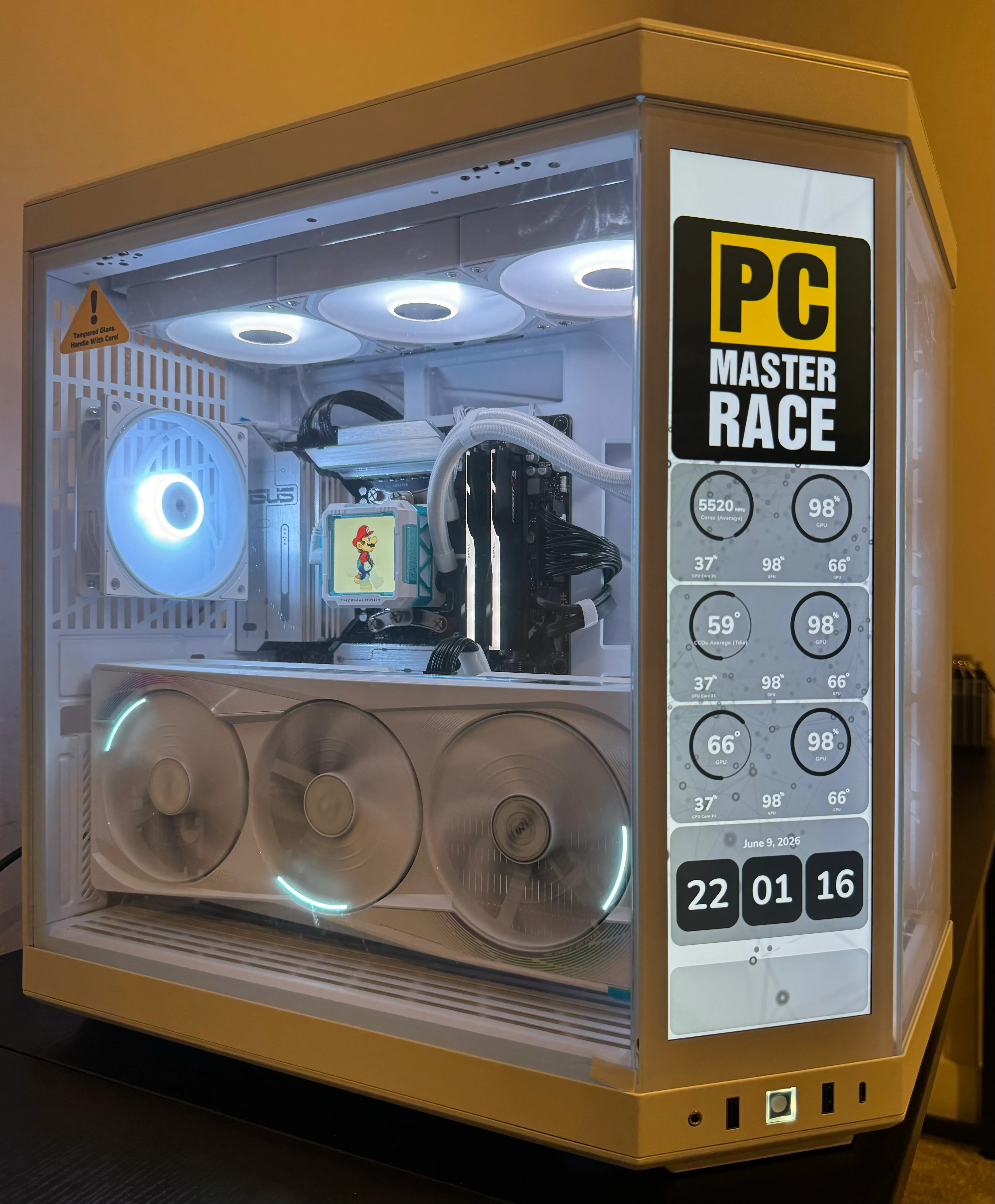RTX 5090 CUSTOM BUILT GAMING PC RYZEN 9 9950X3D 64GB DDR5 RAM 4TB SSD WiFi 7 VR WHITE BUILD - Image 2